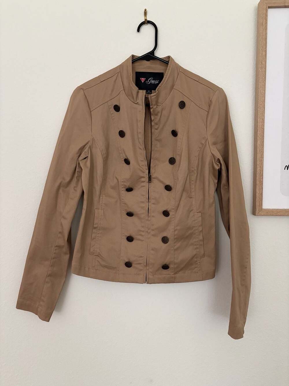 GUESS JEANS WOMANS ARMY STYLE Double BUTTON Fitted JACKET